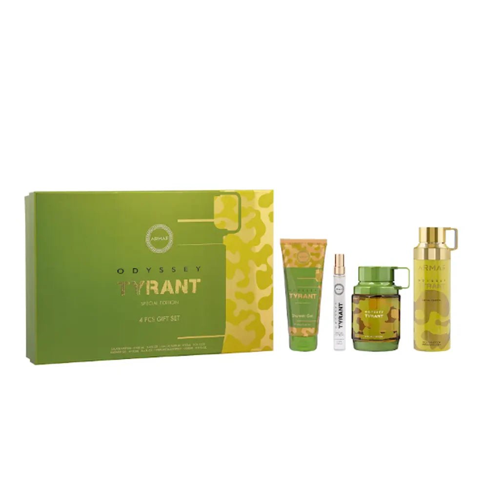 Armaf Odyssey Tyrant Special Edition 4 - Piece Gift Set - Scents Avenue NG
