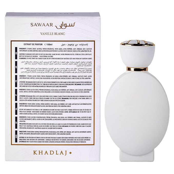 Khadlaj Sawaar Vanille Blanc EdP 100ml - Scents Avenue NG