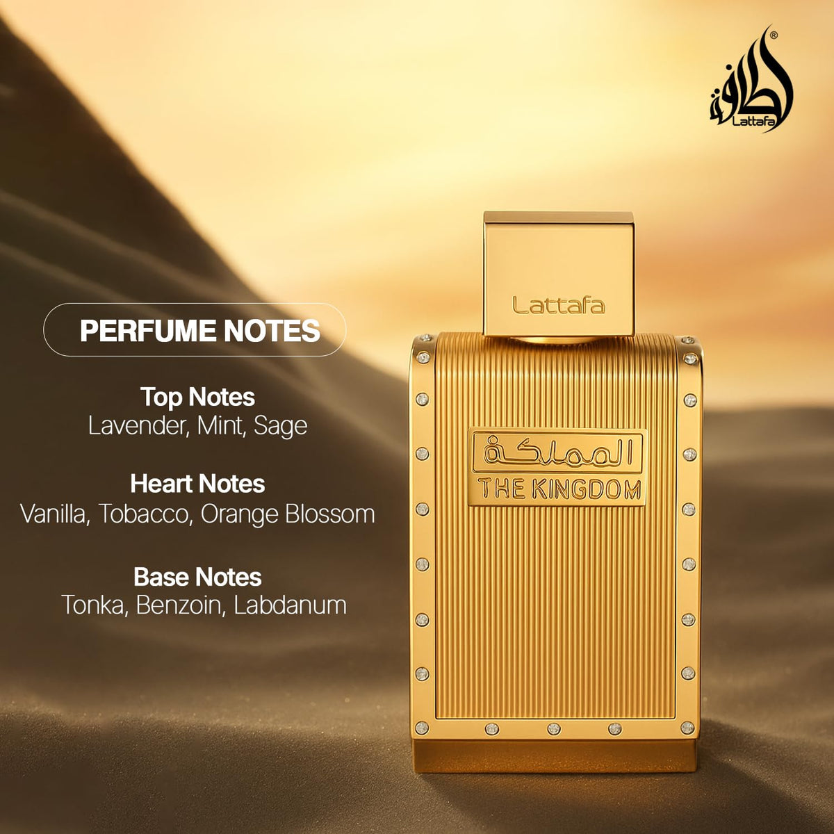 Lattafa The Kingdom For Men EdP 100ml - Scents Avenue NG