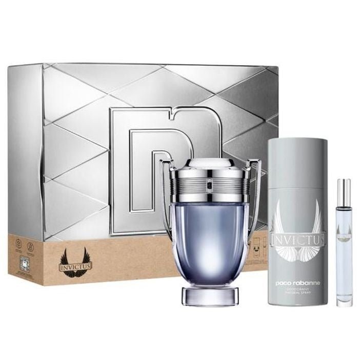 Paco Rabanne Invictus Eau de Toilette 3 - Piece Gifft Set - Scents Avenue NG