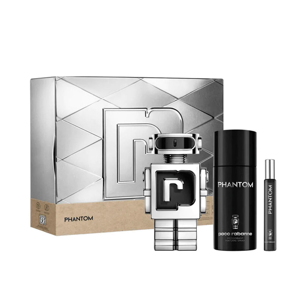 Paco Rabanne Phantom Eau de Toilette 3 - Piece Gift Set - Scents Avenue NG